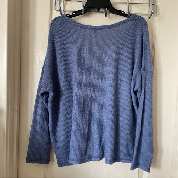 American Eagle Tie-Front Button Up Long Sleeve Cardigan Shirt - Picture 6 of 11